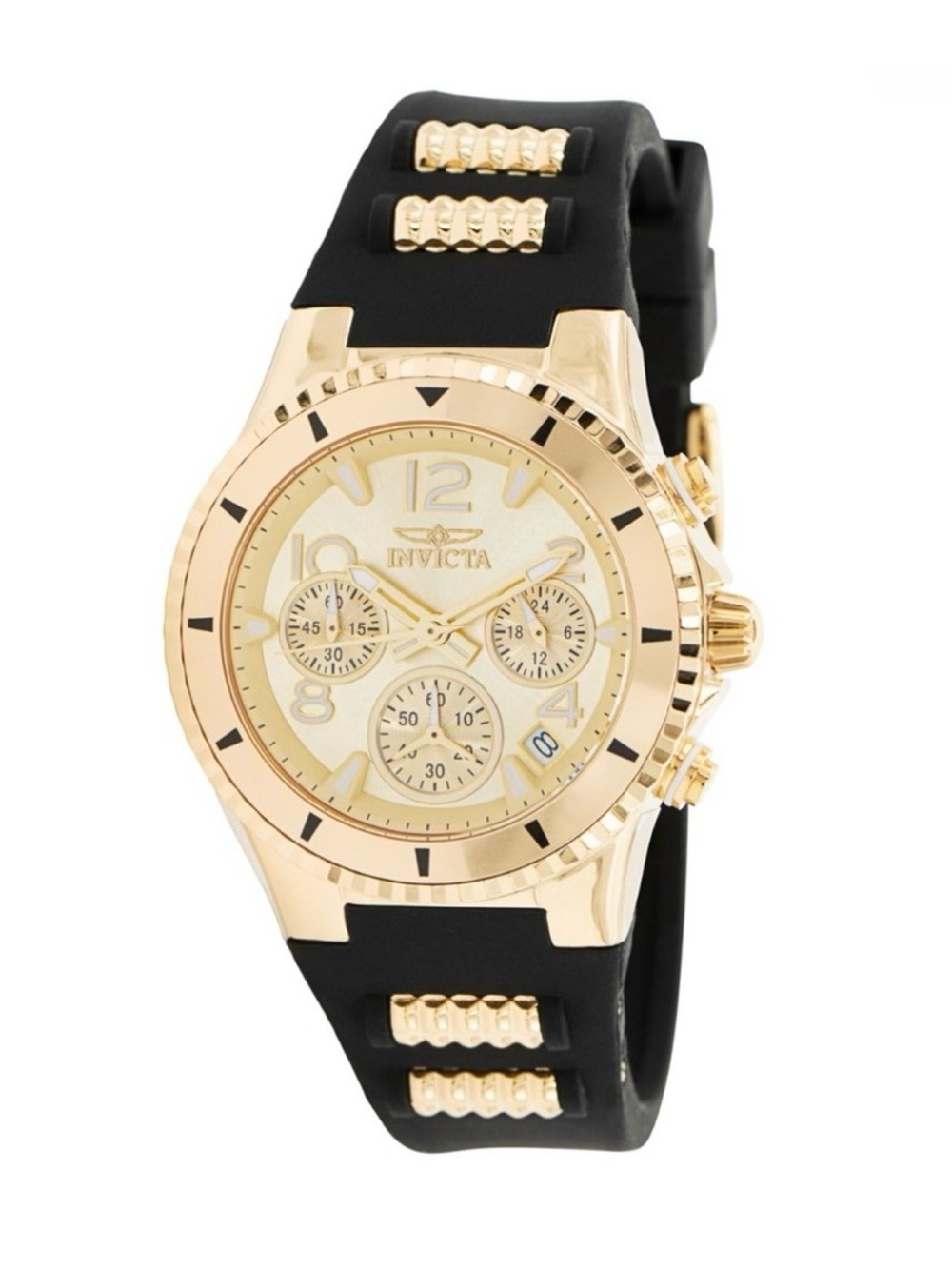 Invicta BLU Women's Watch - 39mm, Gold, Black (36909)